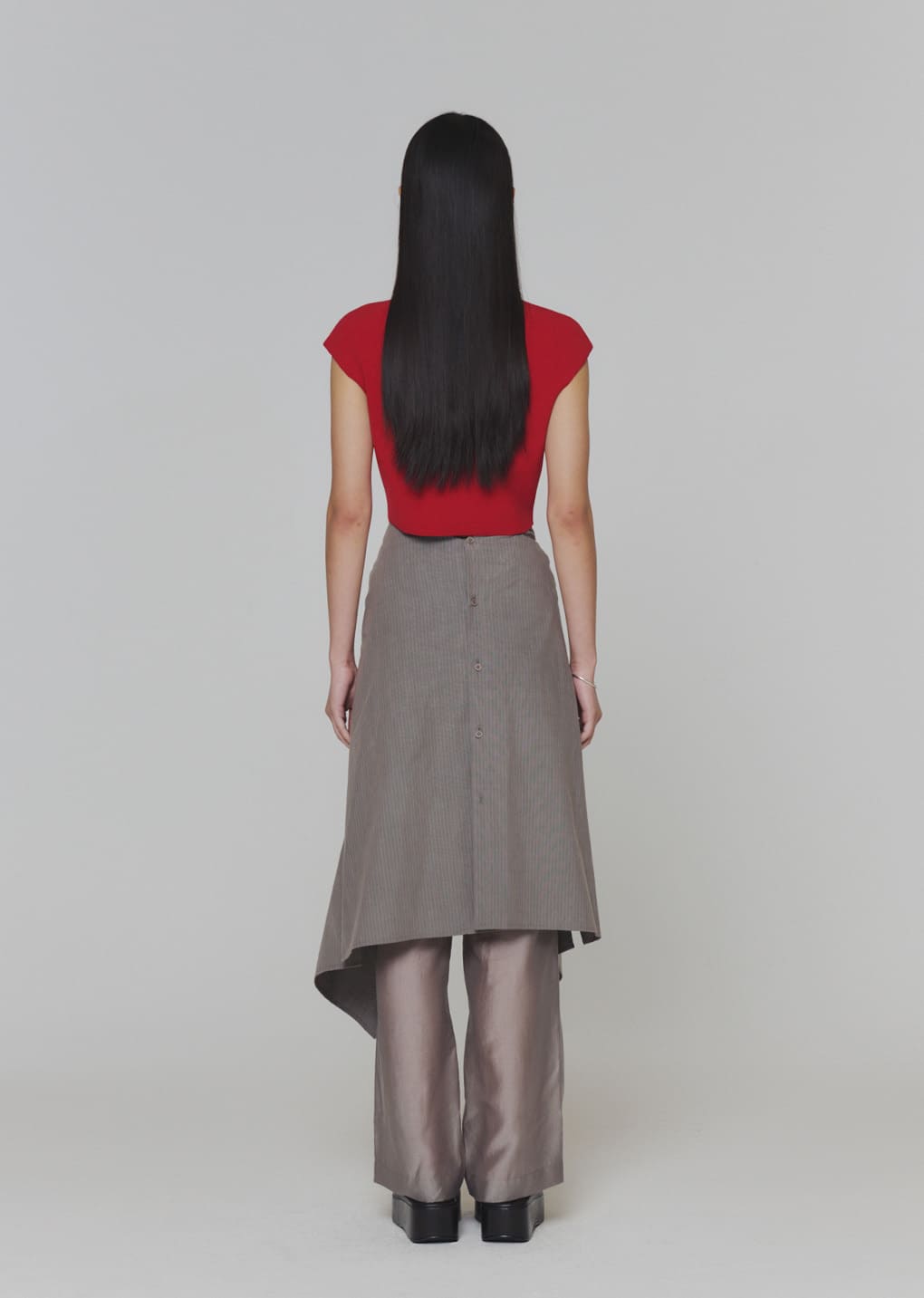 wholegarment cap sleeve cardigan, red