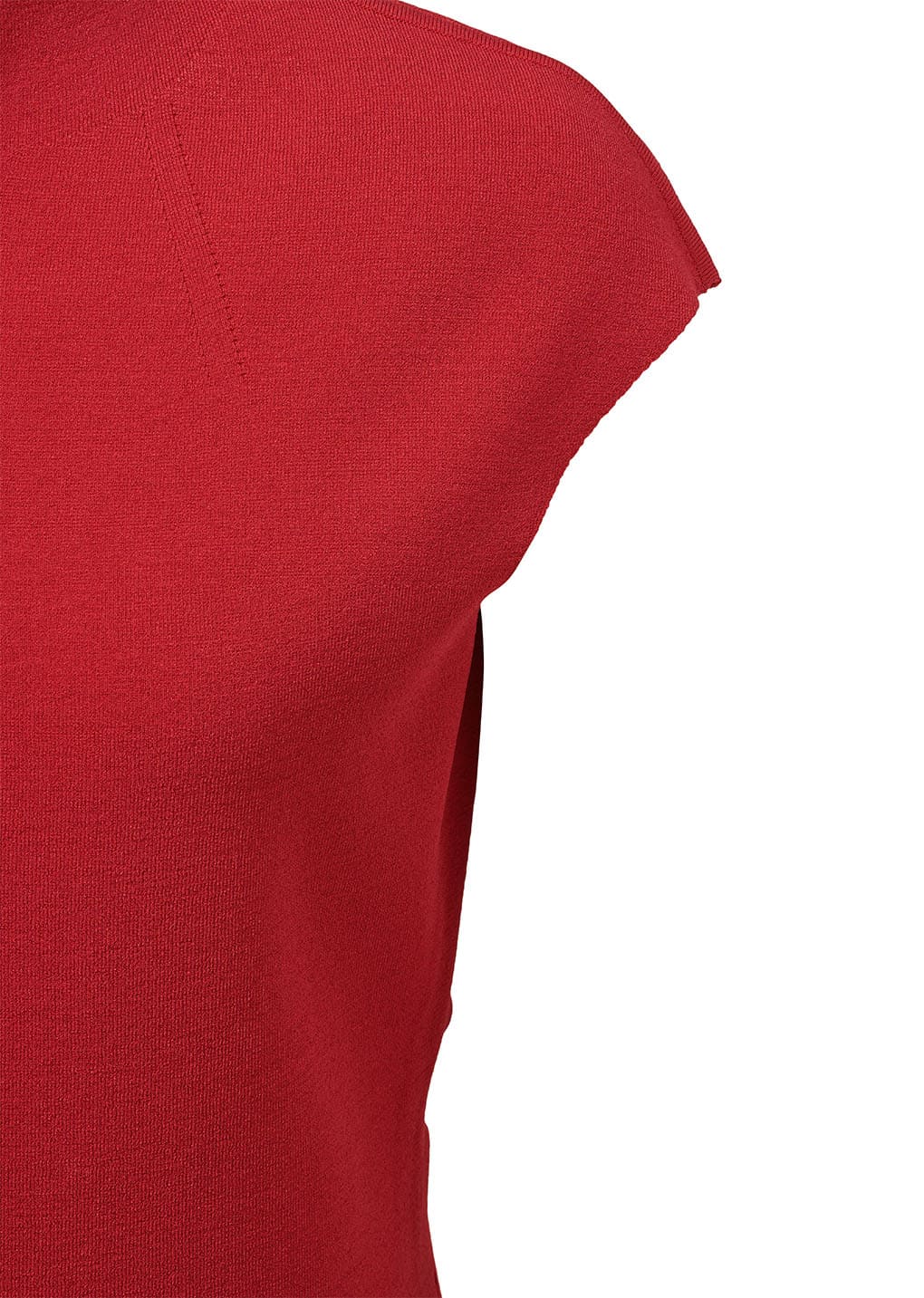 wholegarment cap sleeve cardigan, red
