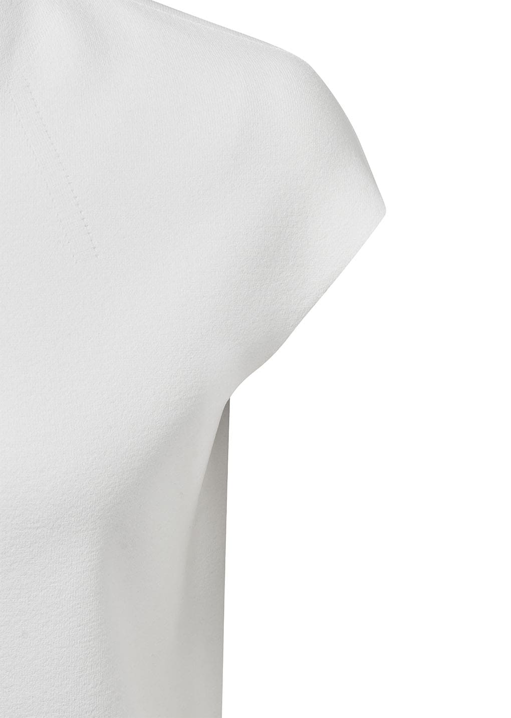 wholegarment cap sleeve cardigan, white