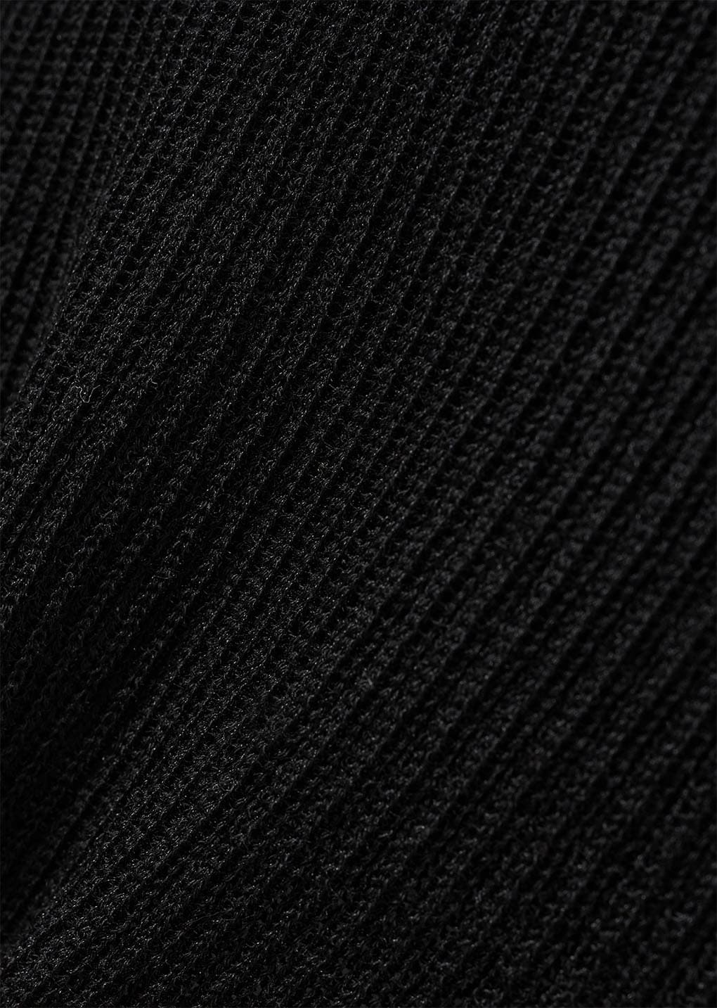 wholegarment cap sleeve knit top, black