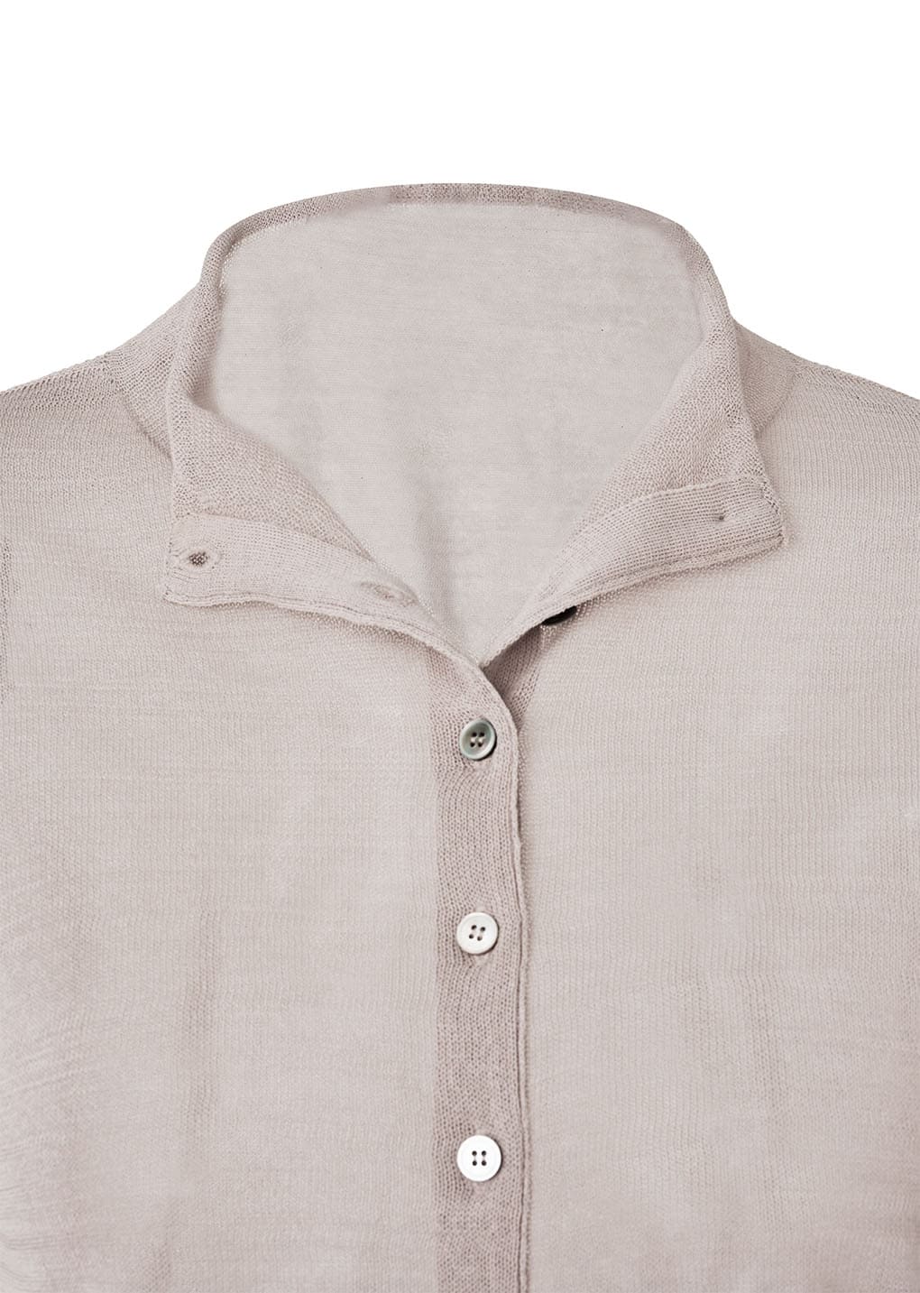 wholegarment sheer cardigan, grey