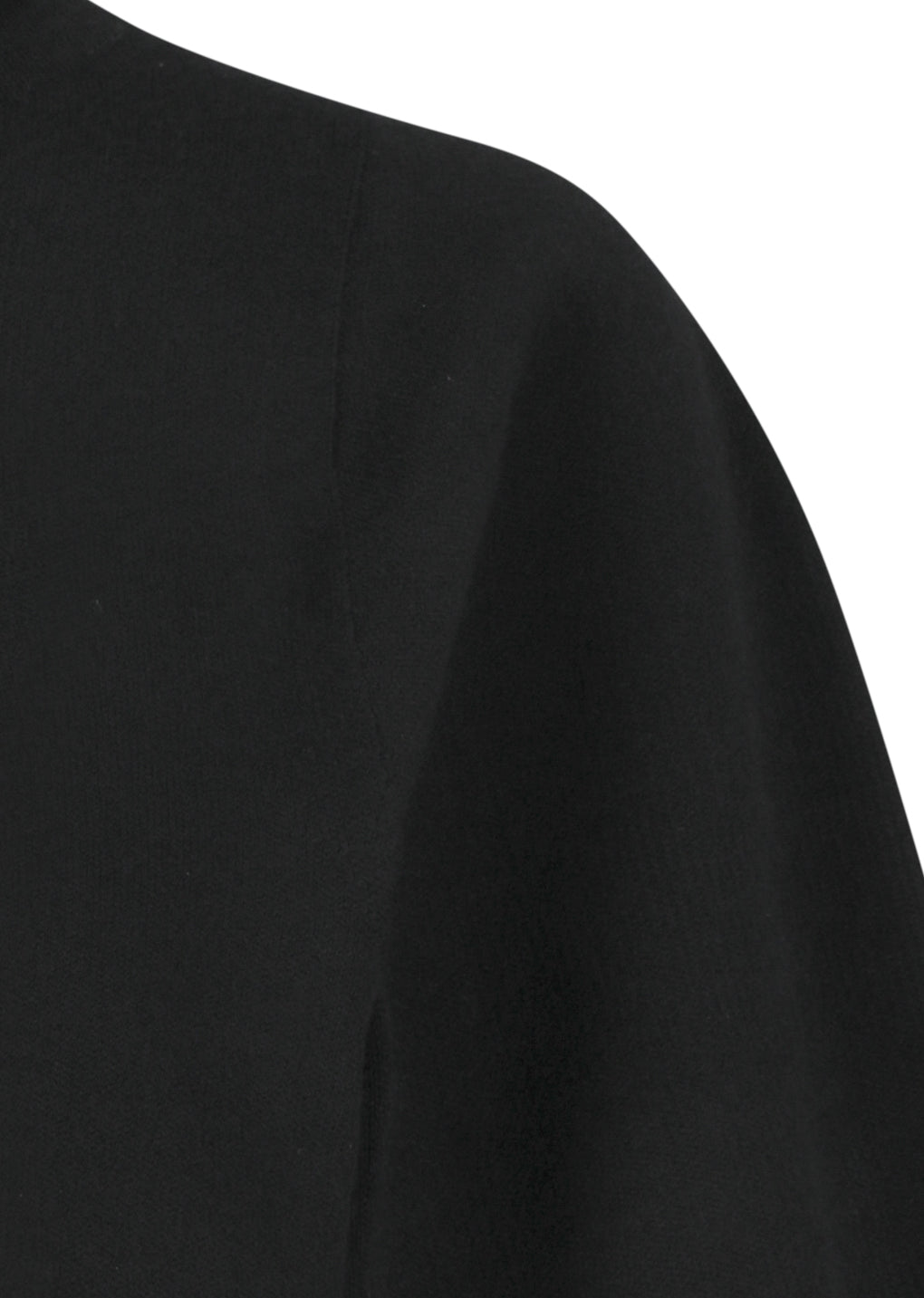 wholegarment half zip up, black