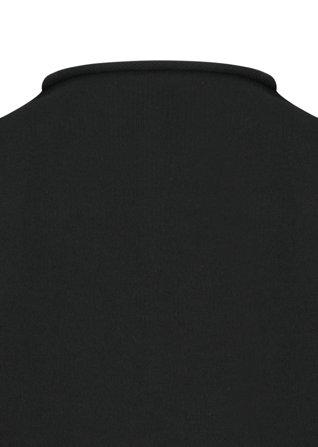 wholegarment half zip up, black