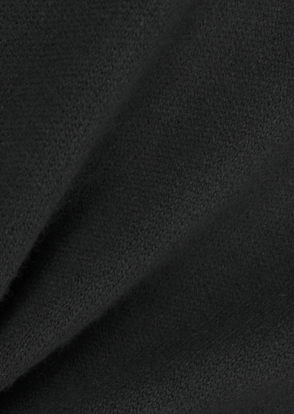 wholegarment half zip up, black