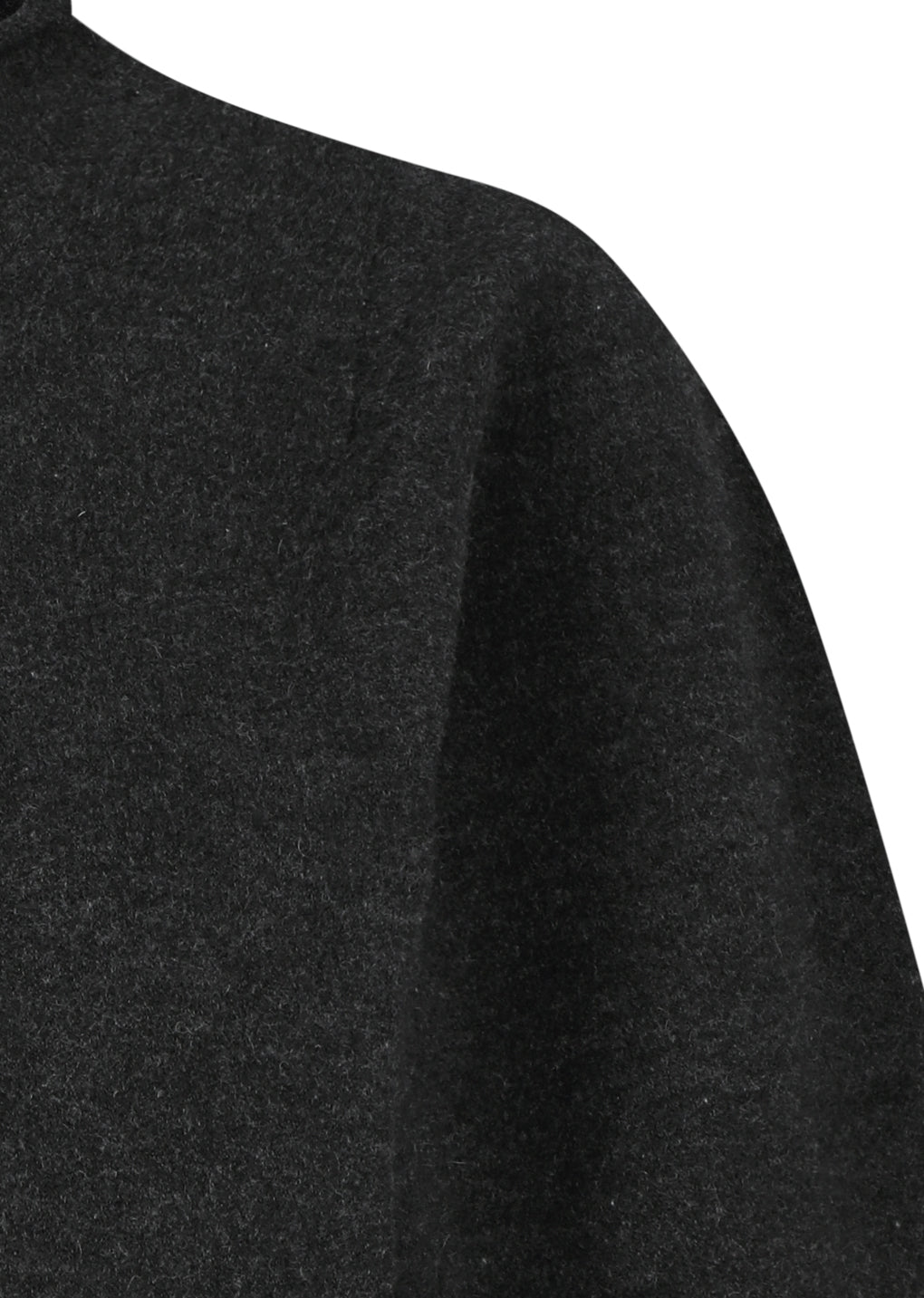 wholegarment half zip up, charcoal