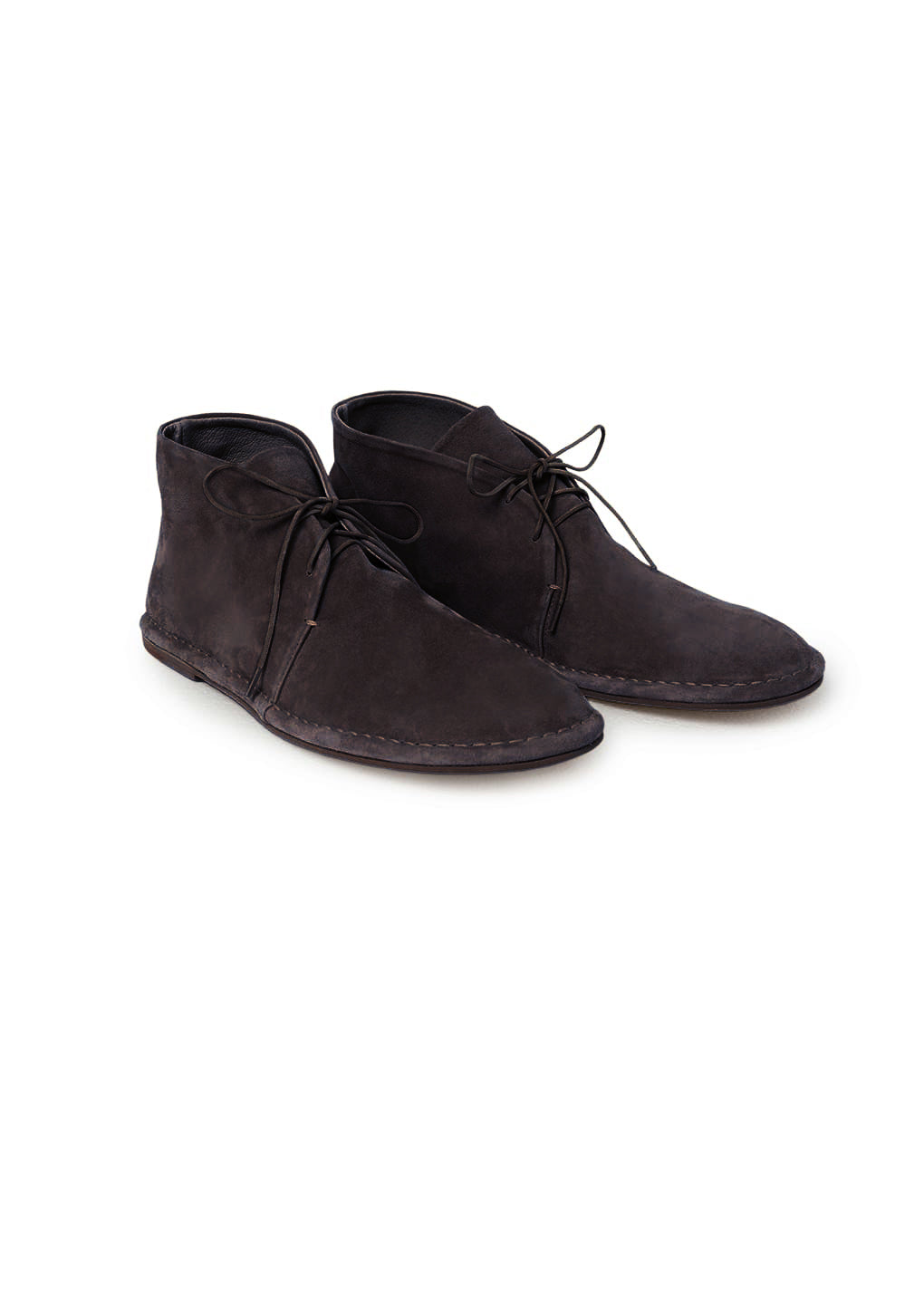 men's deserts boots, dark brown