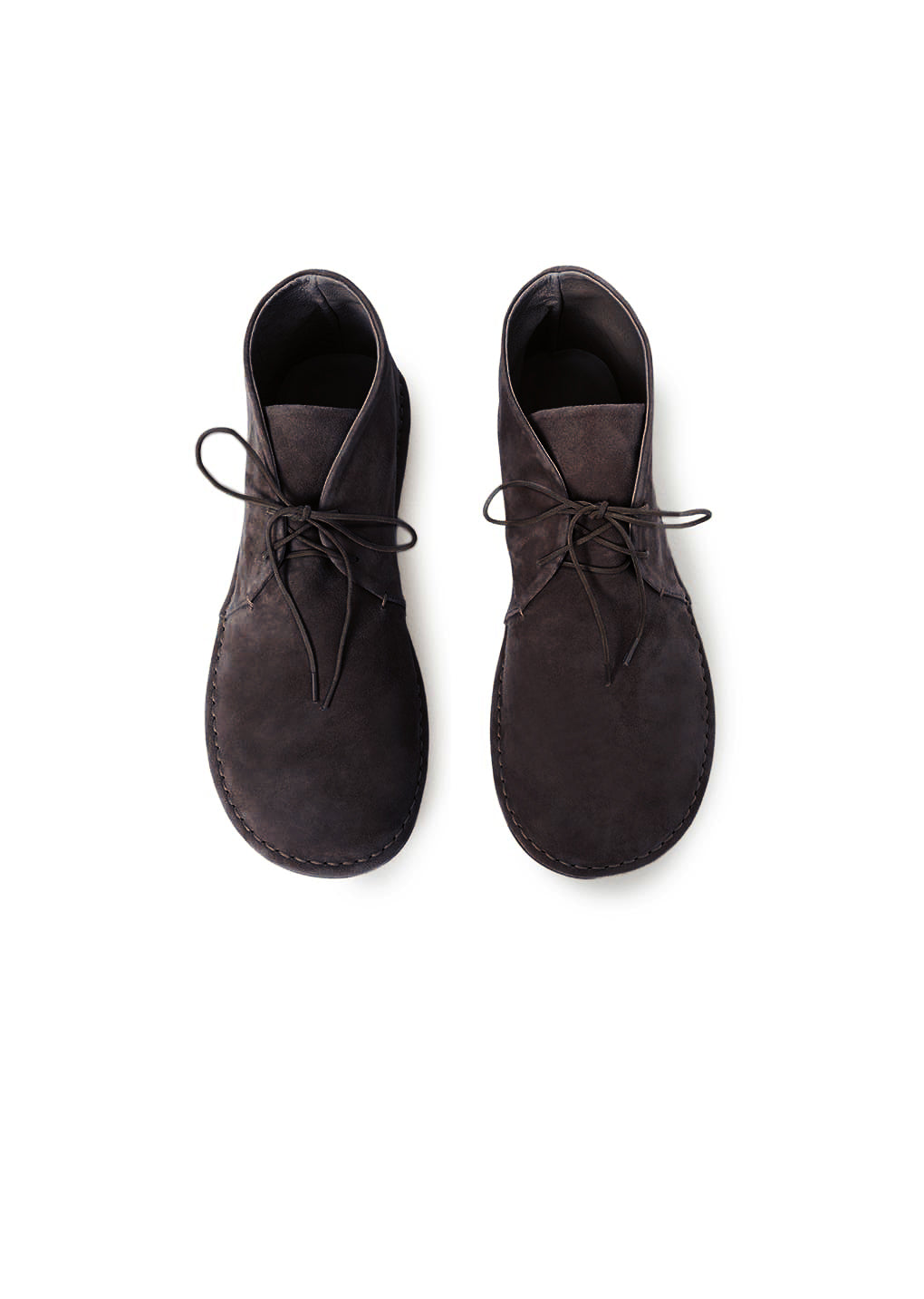 men's deserts boots, dark brown