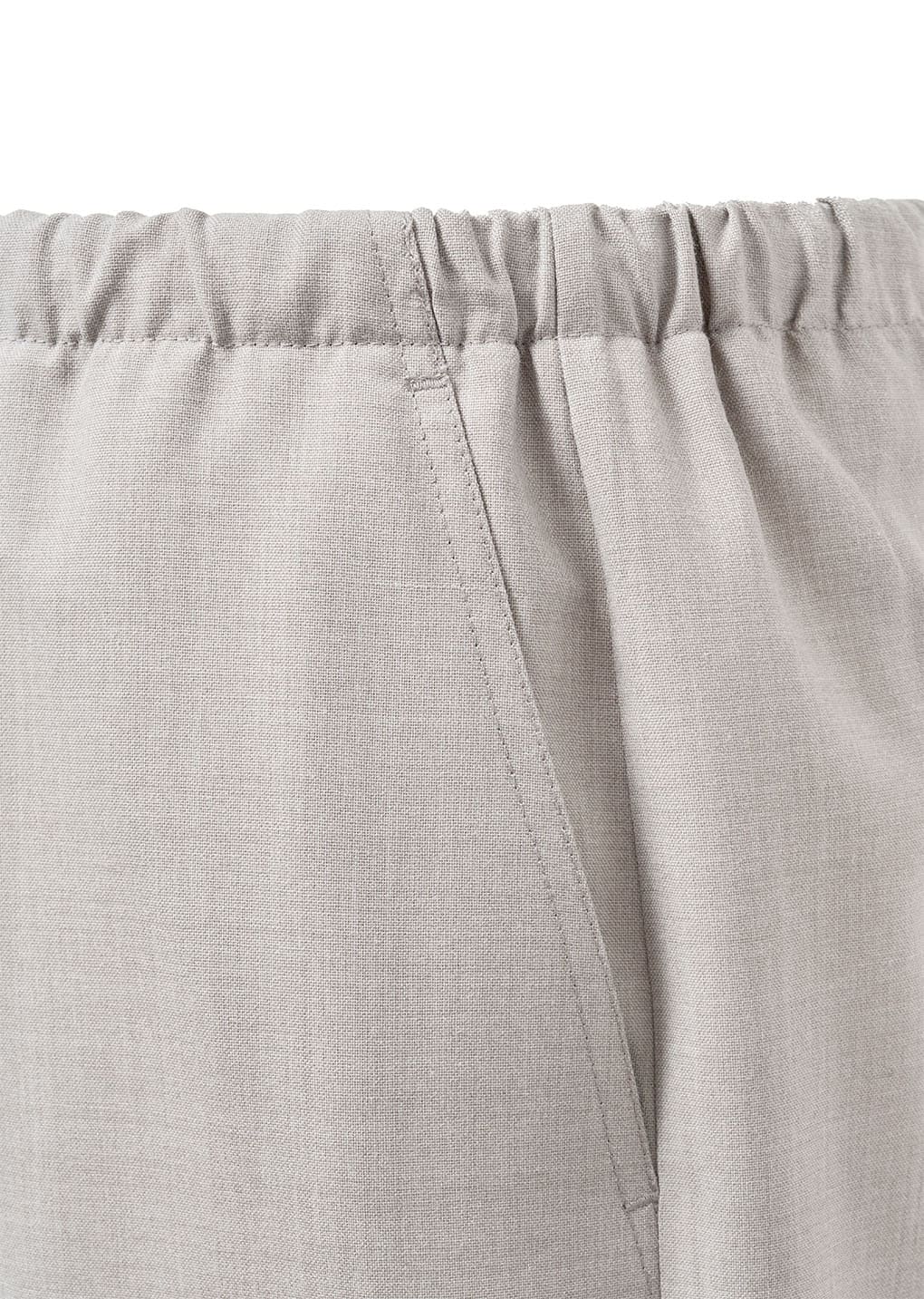 wool banding pants, beige