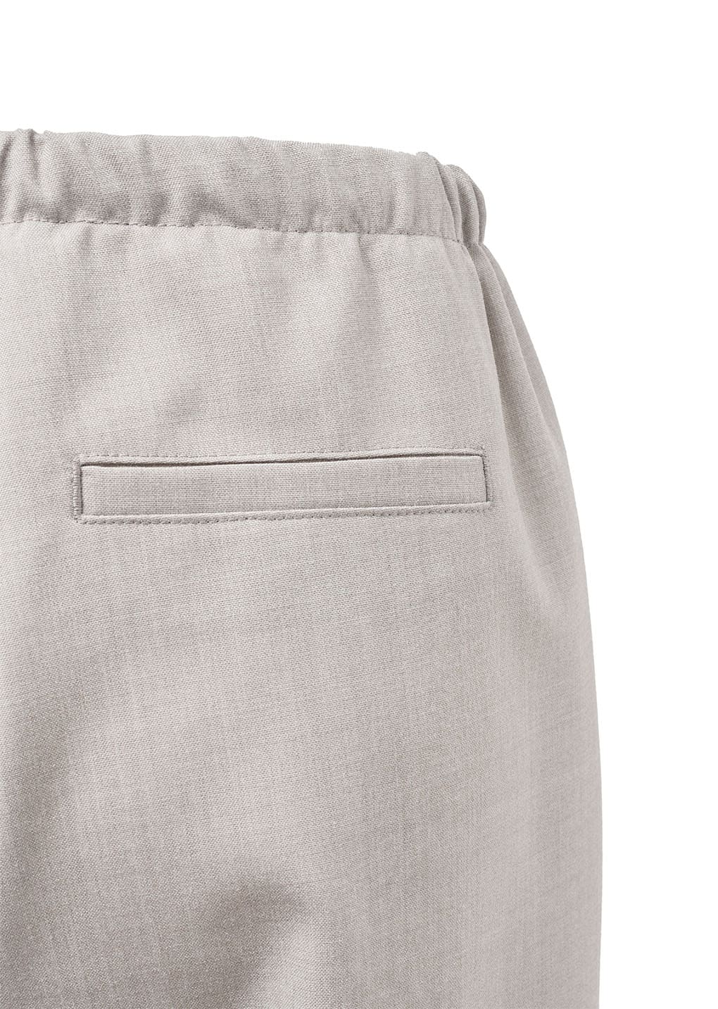 wool banding pants, beige