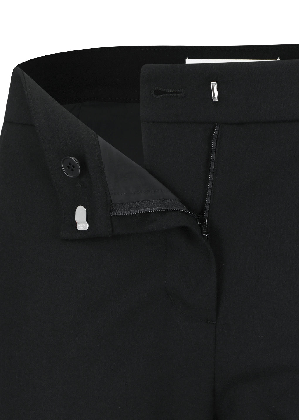 wool bermuda shorts, black
