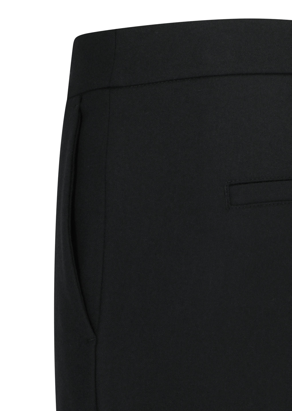 wool bermuda shorts, black
