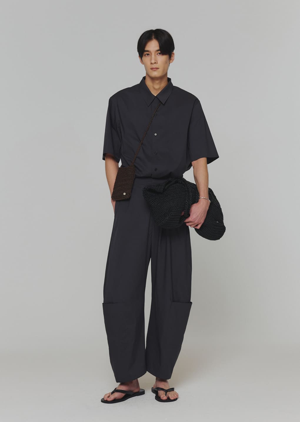 wool button up shirts jacket, charcoal