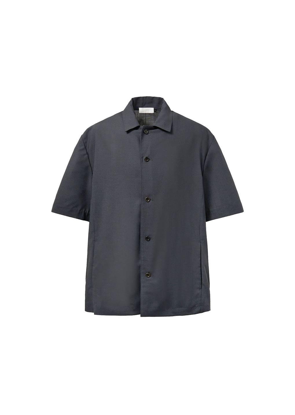 wool button up shirts jacket, charcoal