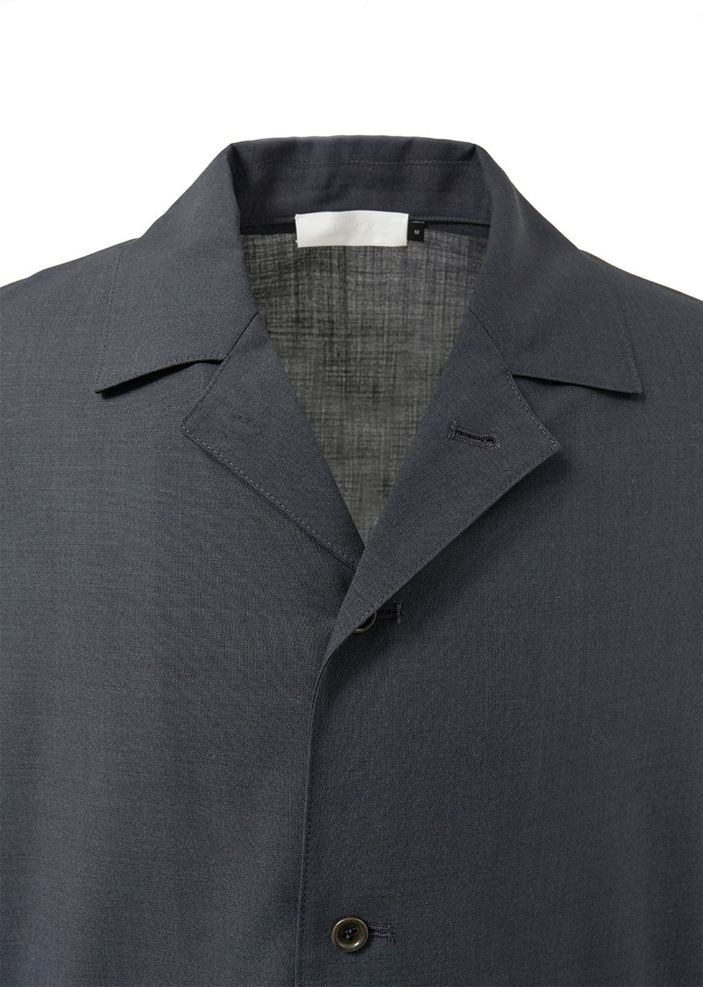 wool button up shirts jacket, charcoal