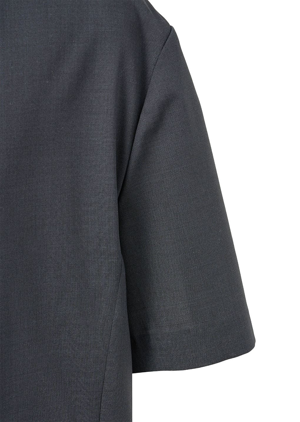 wool button up shirts jacket, charcoal