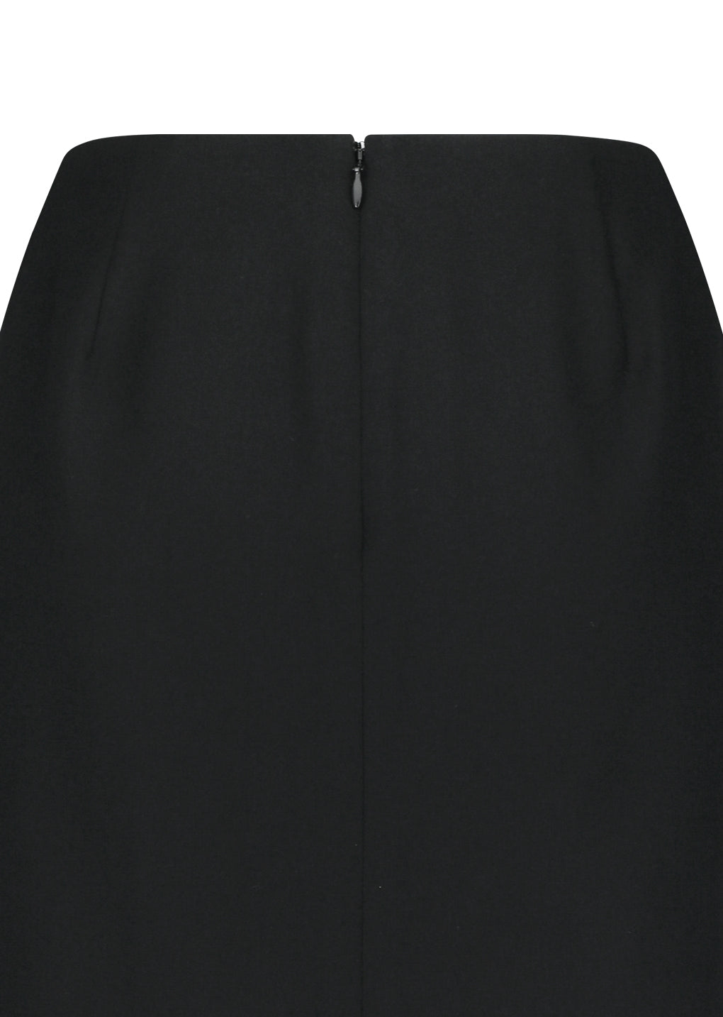 wool maxi long skirt, black