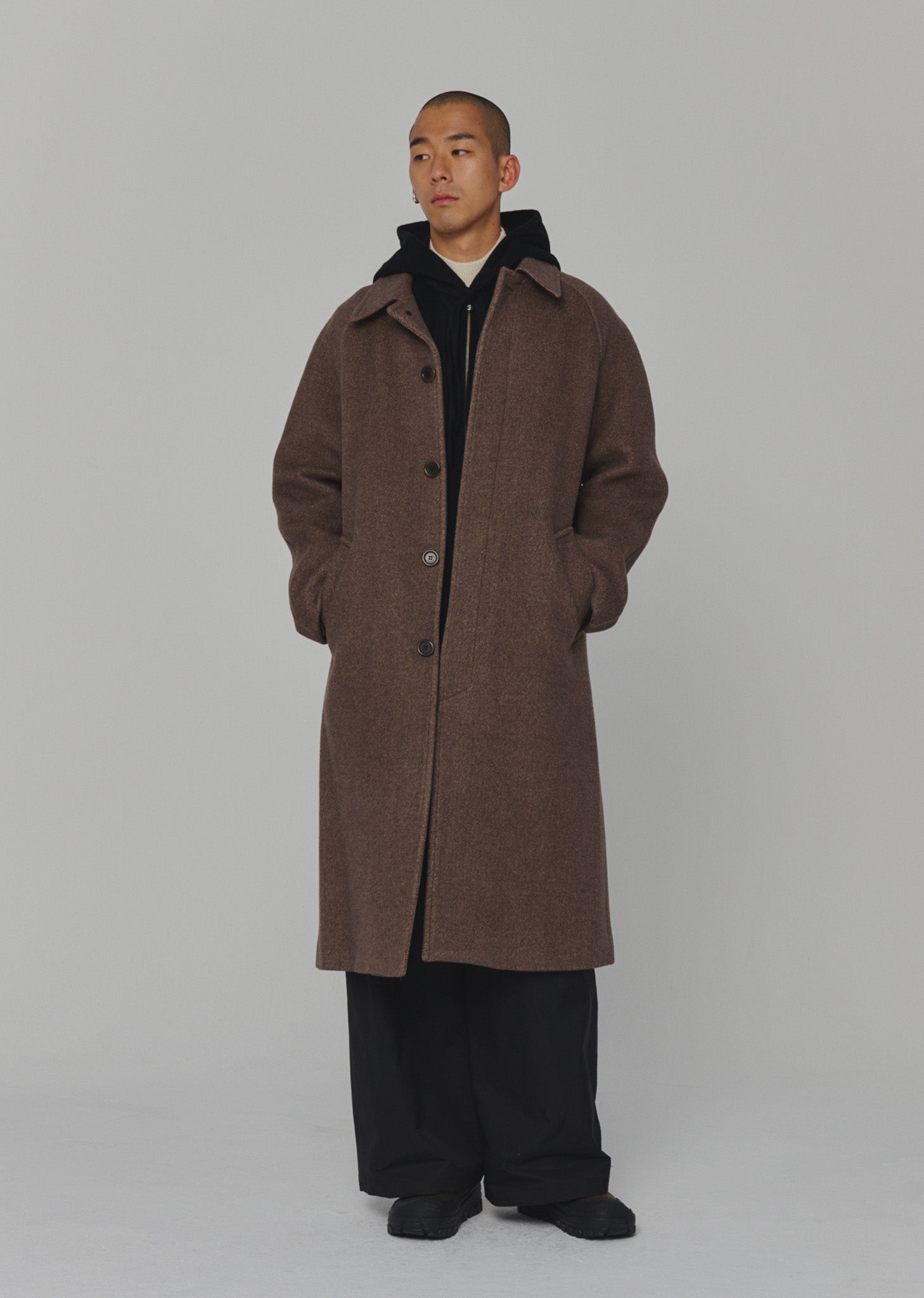 WOOL RAGLAN COAT (2 COLORS)