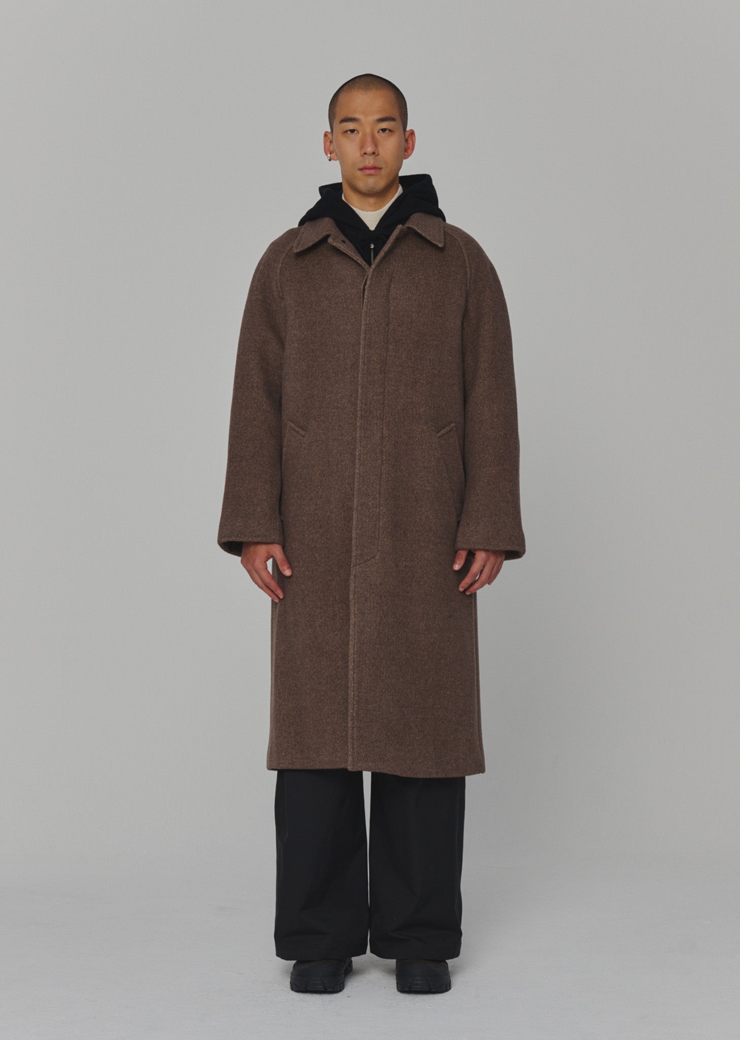 WOOL RAGLAN COAT (2 COLORS)