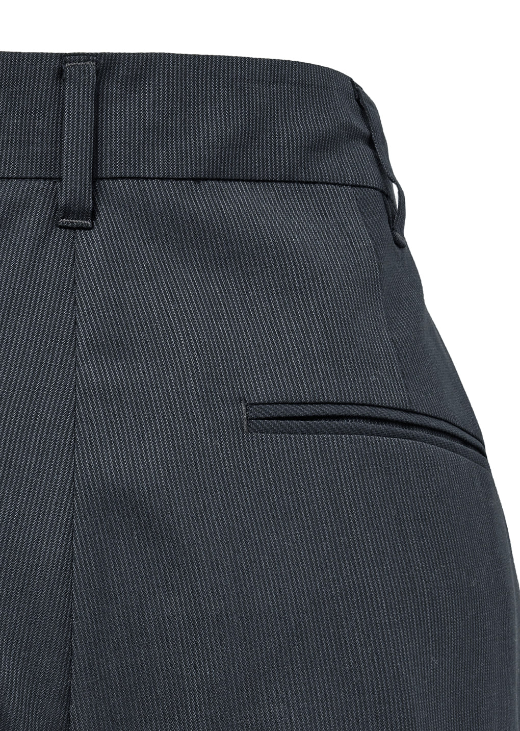 wool stripe martine pants, black
