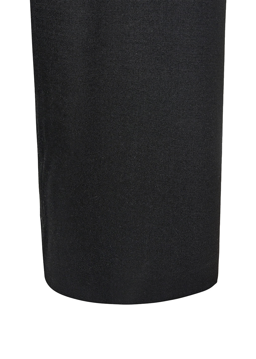 wool wide pants, black