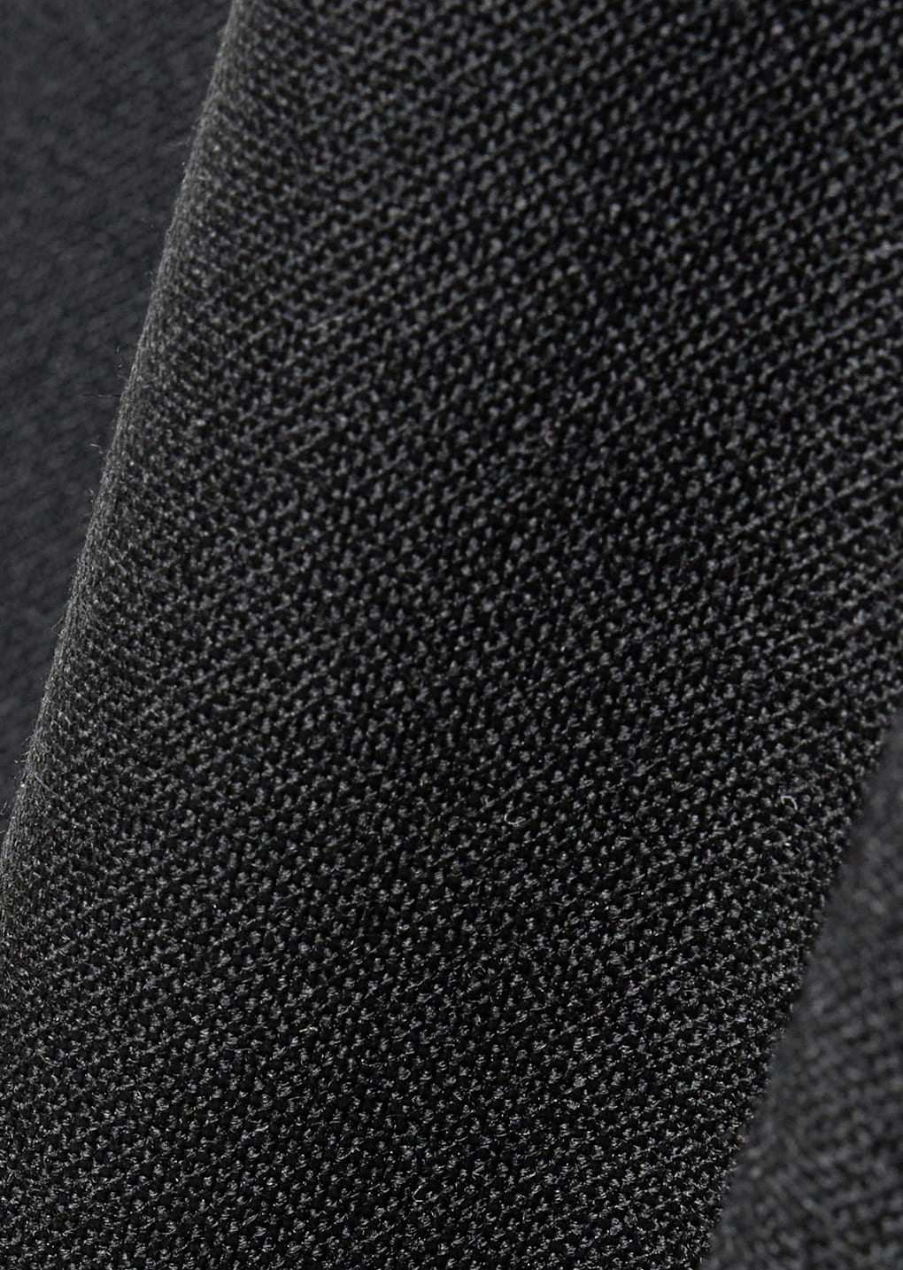 wool wide pants, black