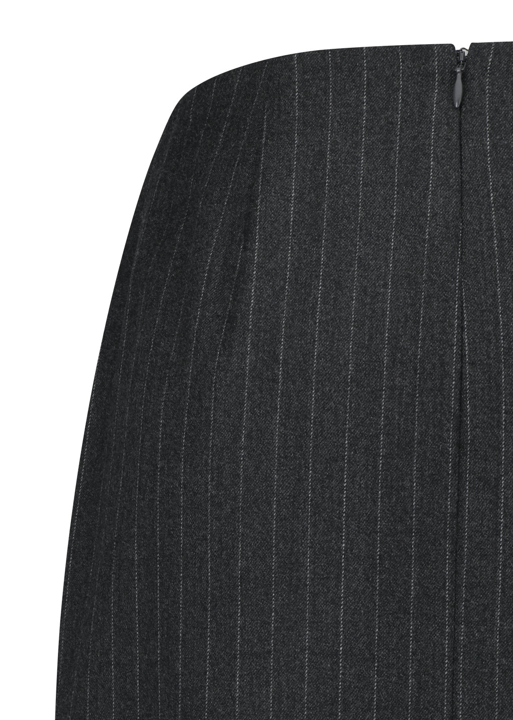 wool maxi long skirt, stripe