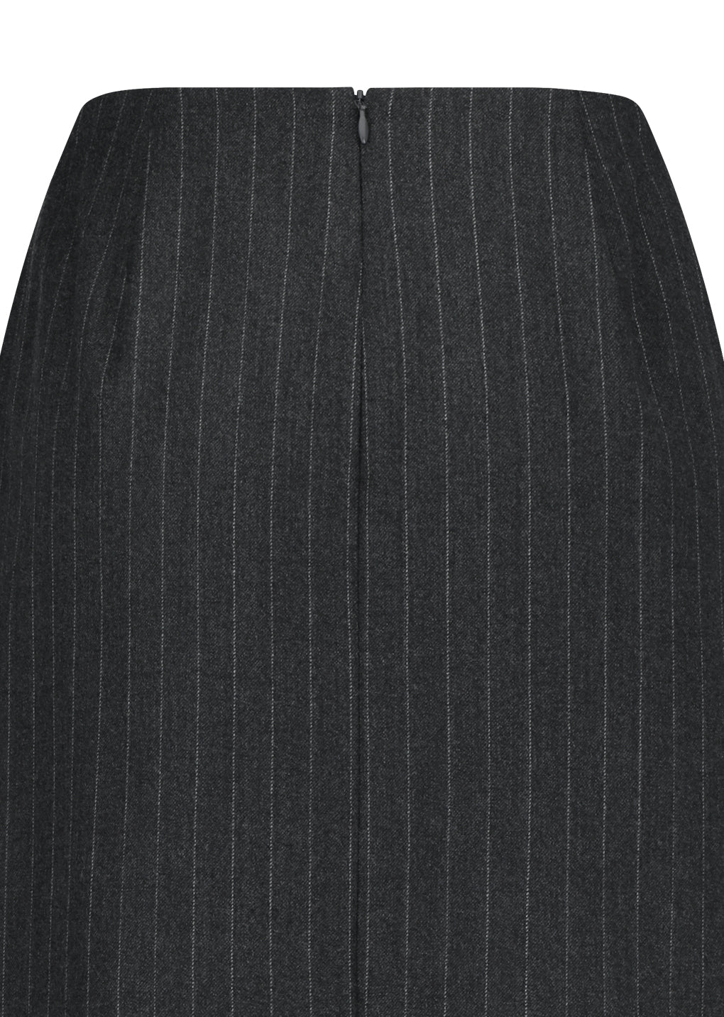 wool maxi long skirt, stripe
