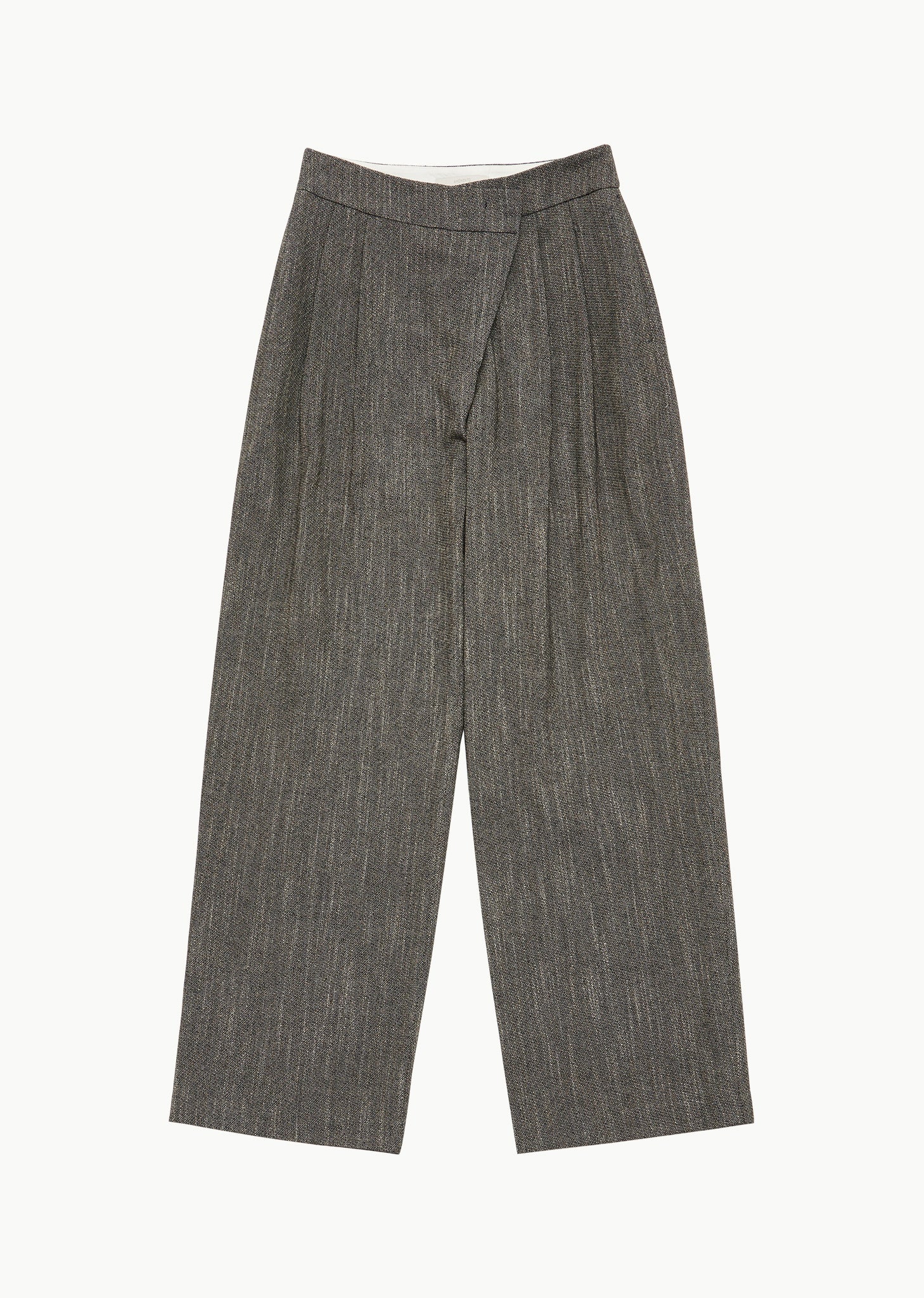 WOOL TWEED WIDE PANTS (2 COLORS)