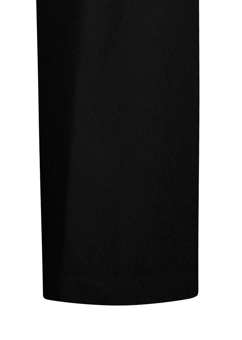 wool wrap pants, black