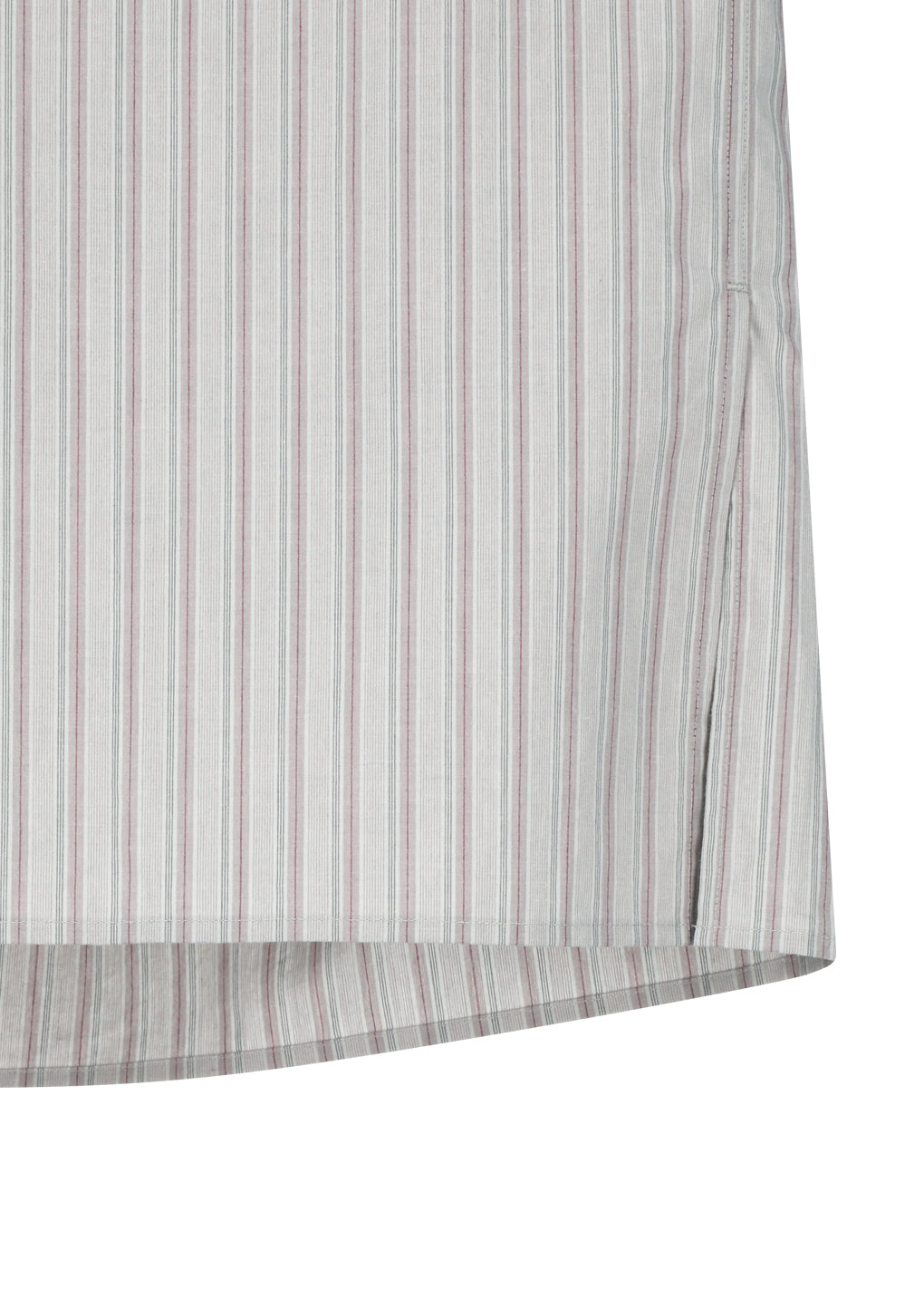 stripe square pocket oversized shirts, grey