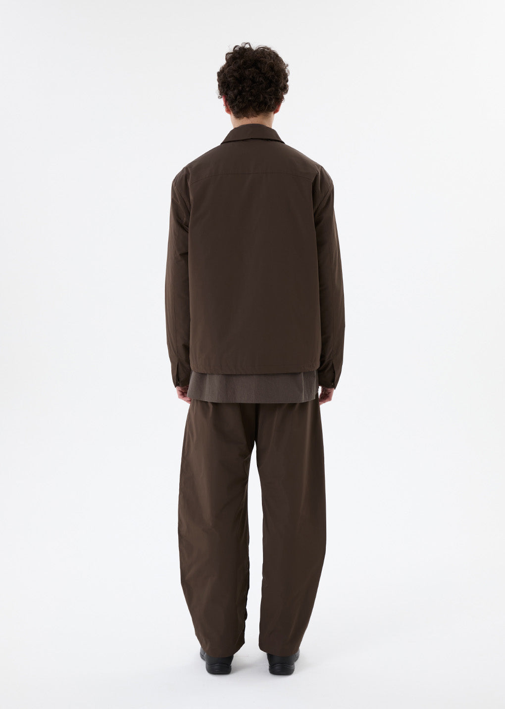 taffeta padded jumper, brown