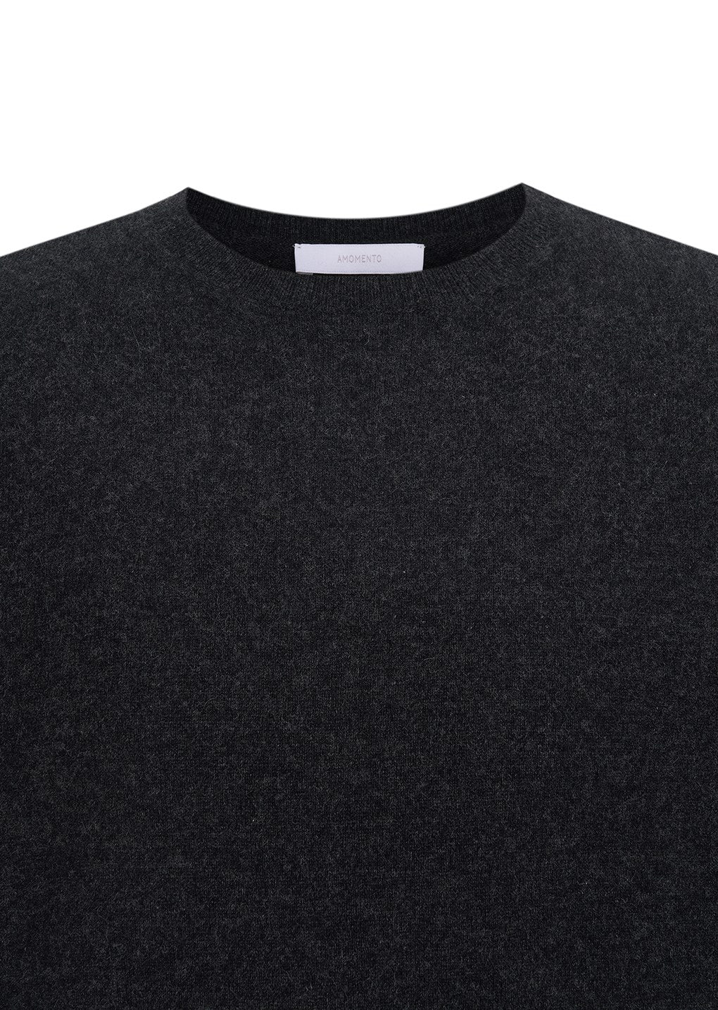 cashmere easy half sleeve knit, charcoal