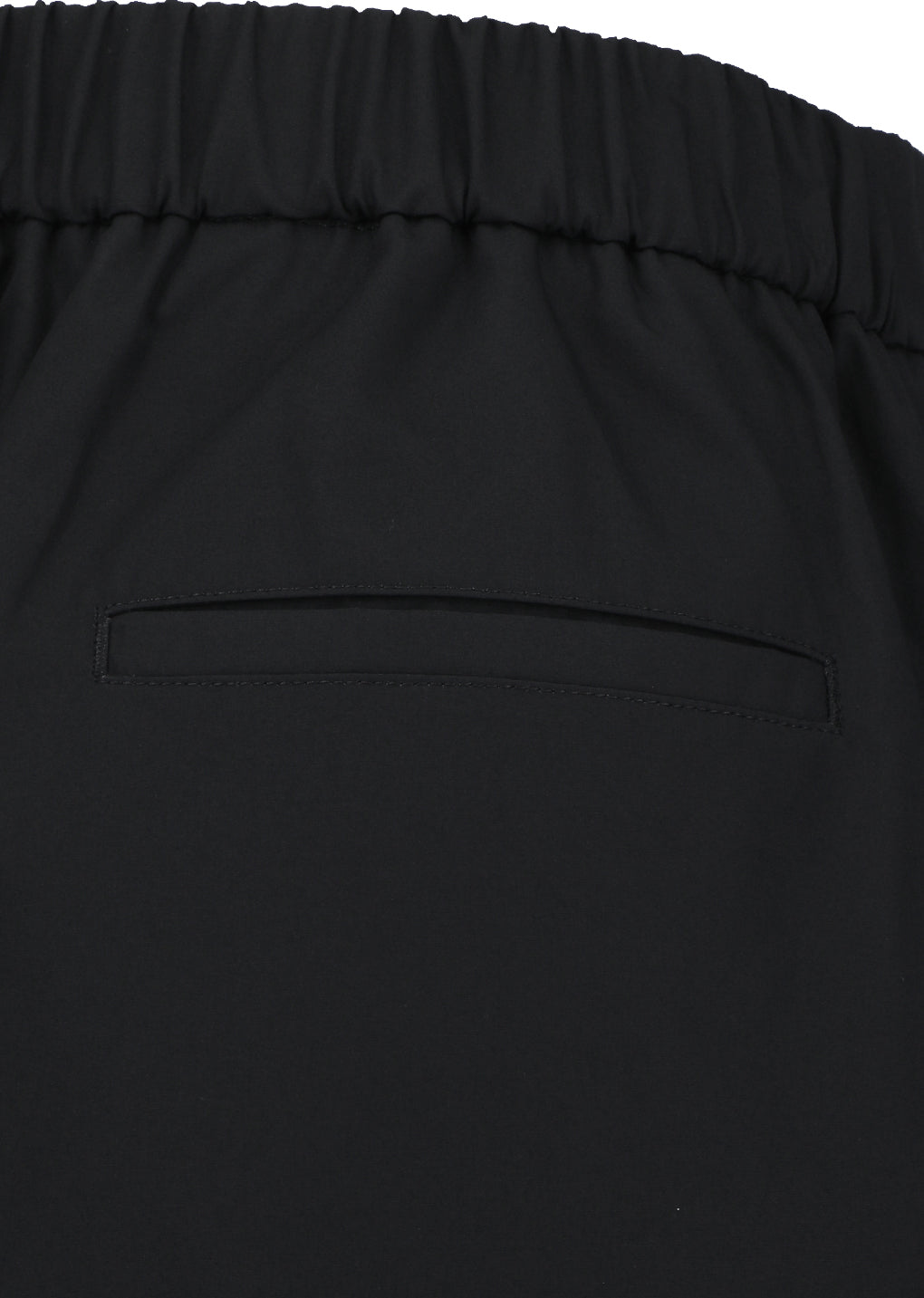 two tuck wide shorts, black