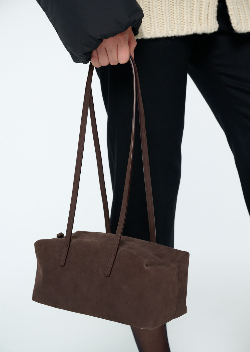 [PRE-ORDER] small cubo bag, dark brown