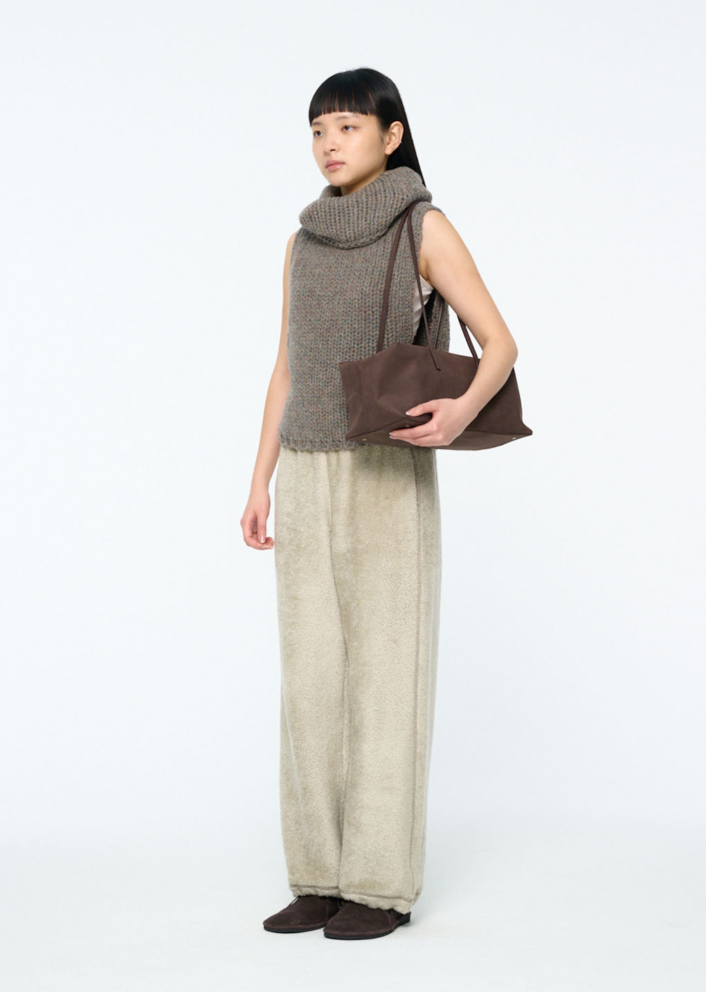[PRE-ORDER] large cubo bag, dark brown