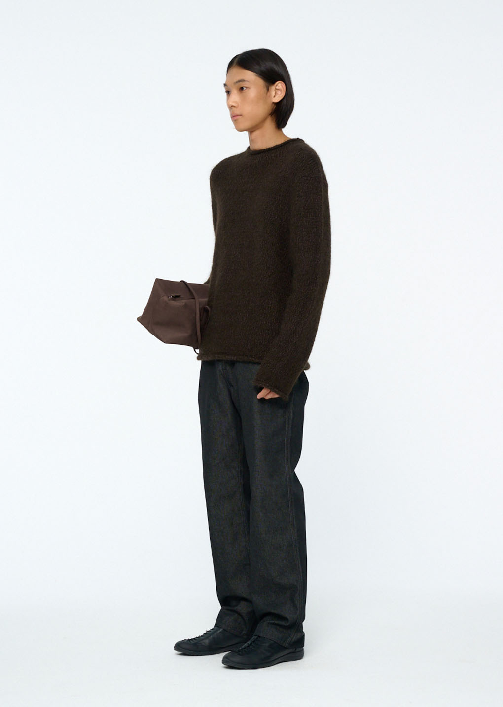 [PRE-ORDER] large cubo bag, dark brown