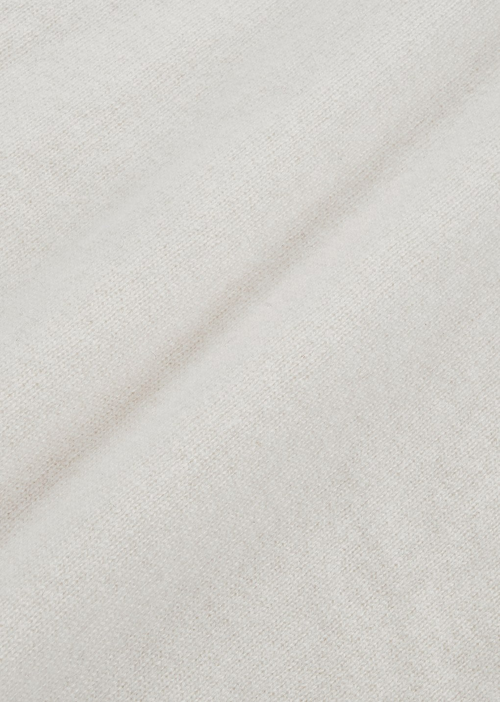 cashmere half neck knit top, ivory