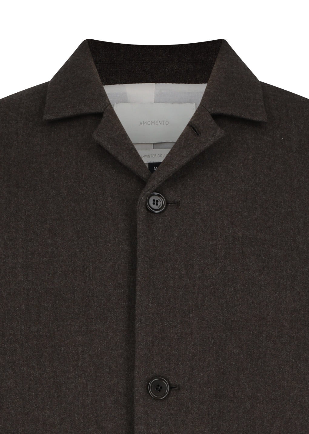 wool crop jacket, brown