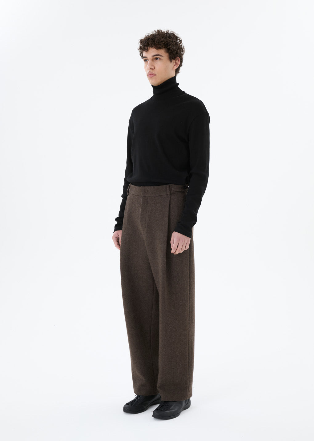 wool martin pants, brown