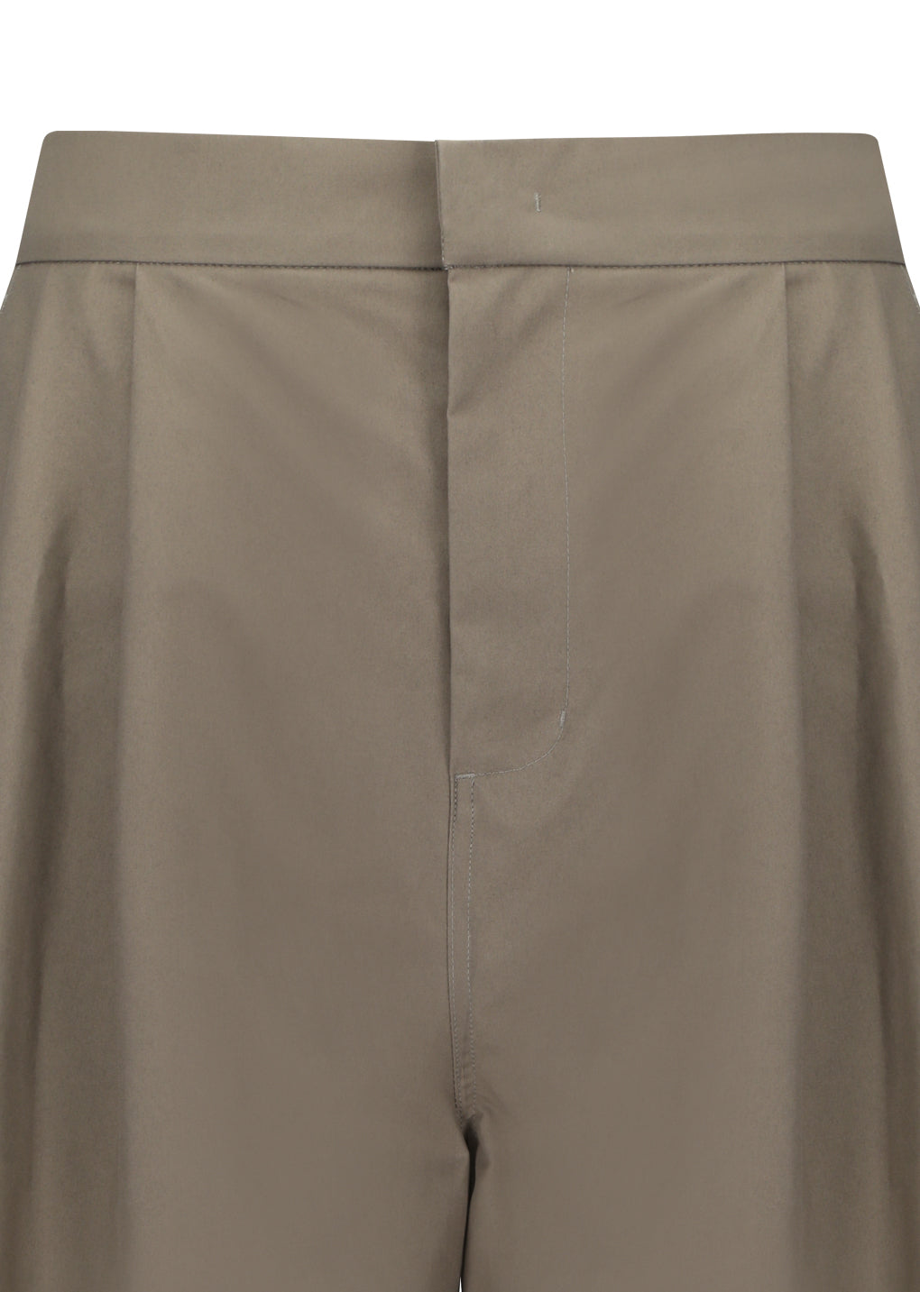 two tuck wide shorts, beige