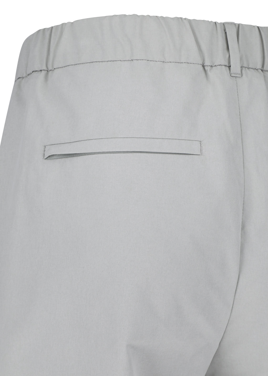 curved zip banding pants, grey