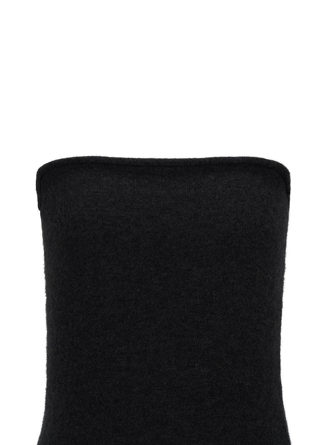 cashmere bandeau snood, charcoal
