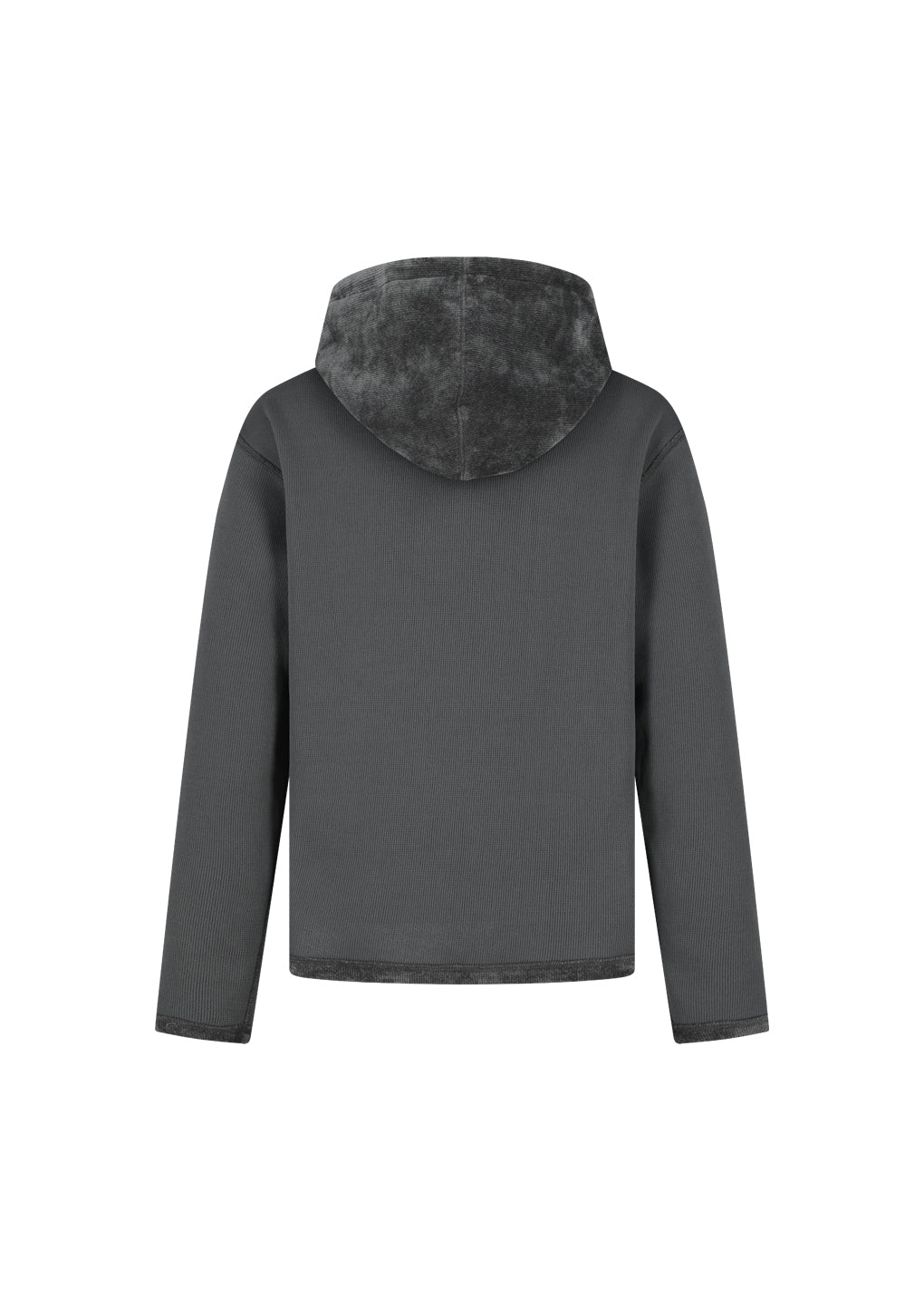 velvet reversible hoodie, grey