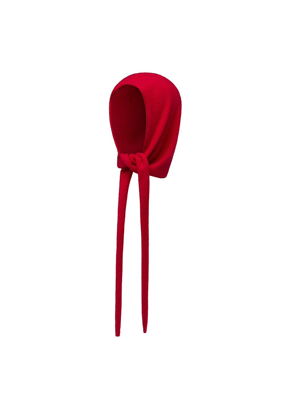 cashmere balaclava scarf, red