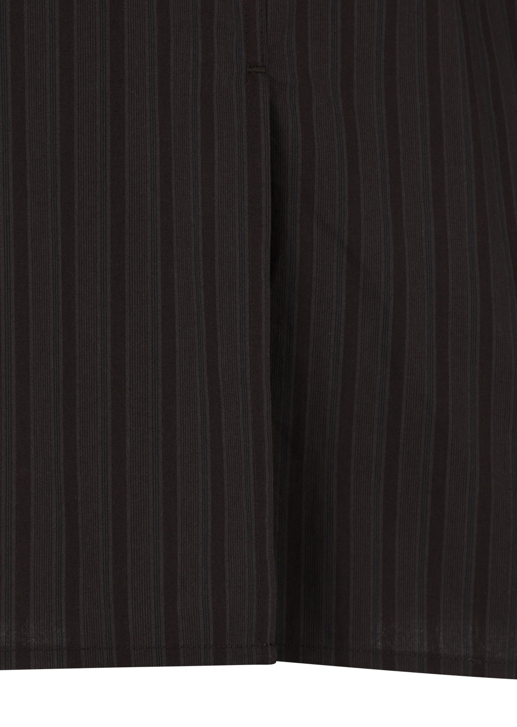 stripe square pocket oversized shirts, brown