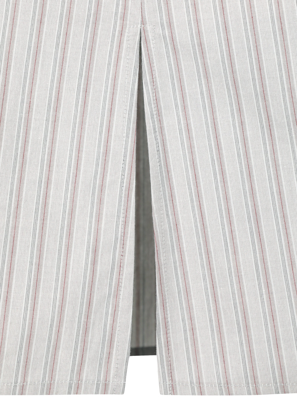stripe shirring oversized shirts, grey