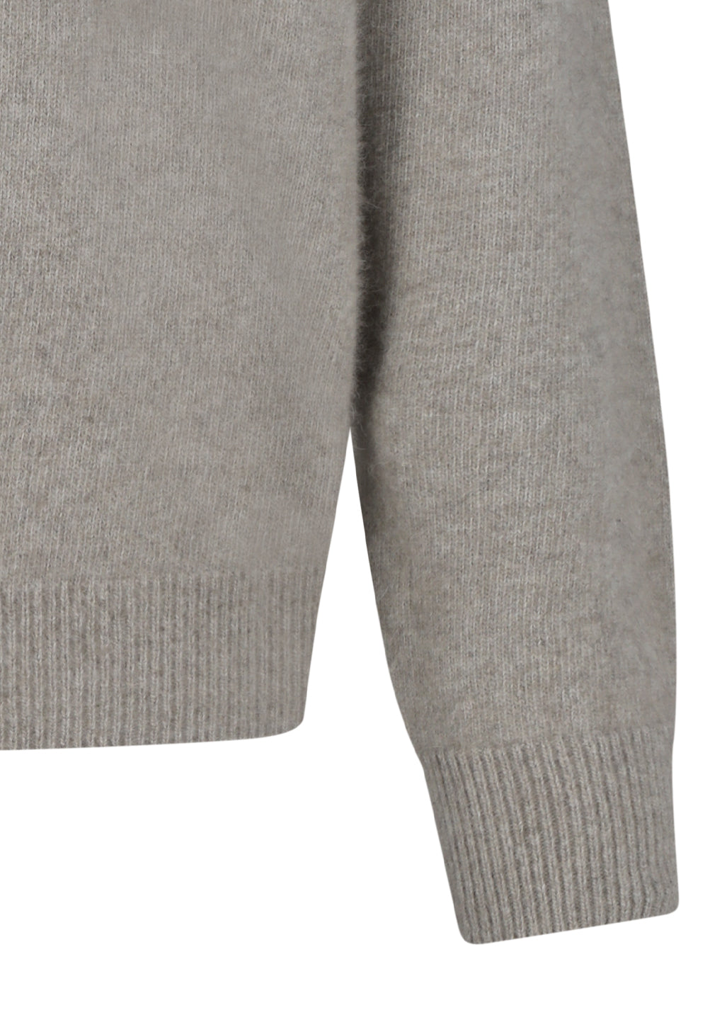 racoon v-neck knit, beige