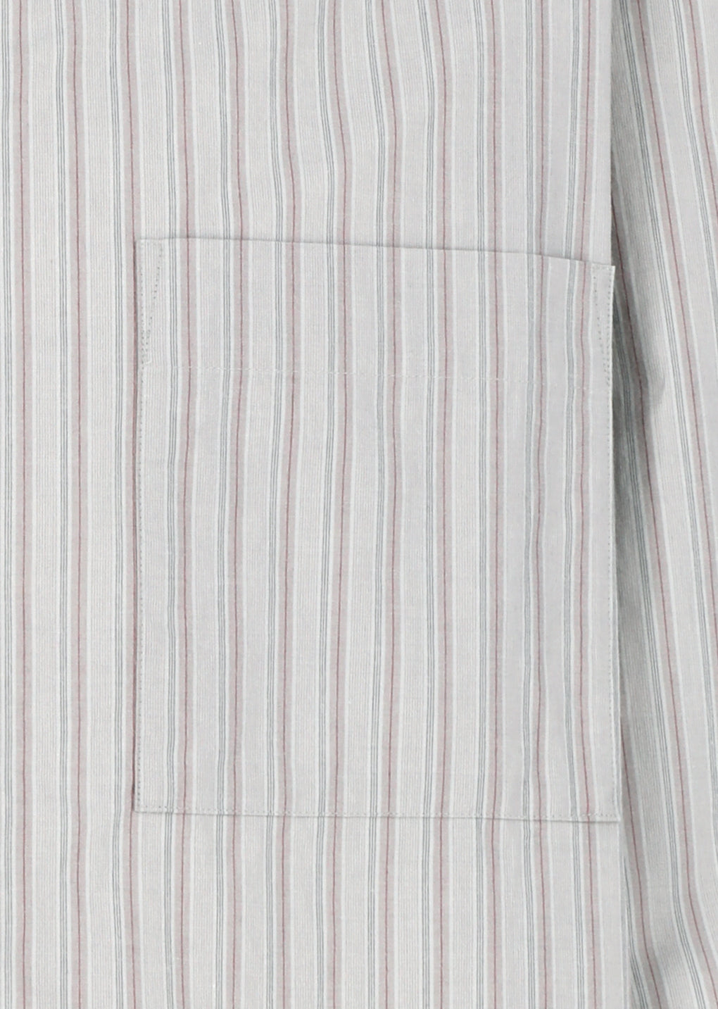 stripe square pocket oversized shirts, grey