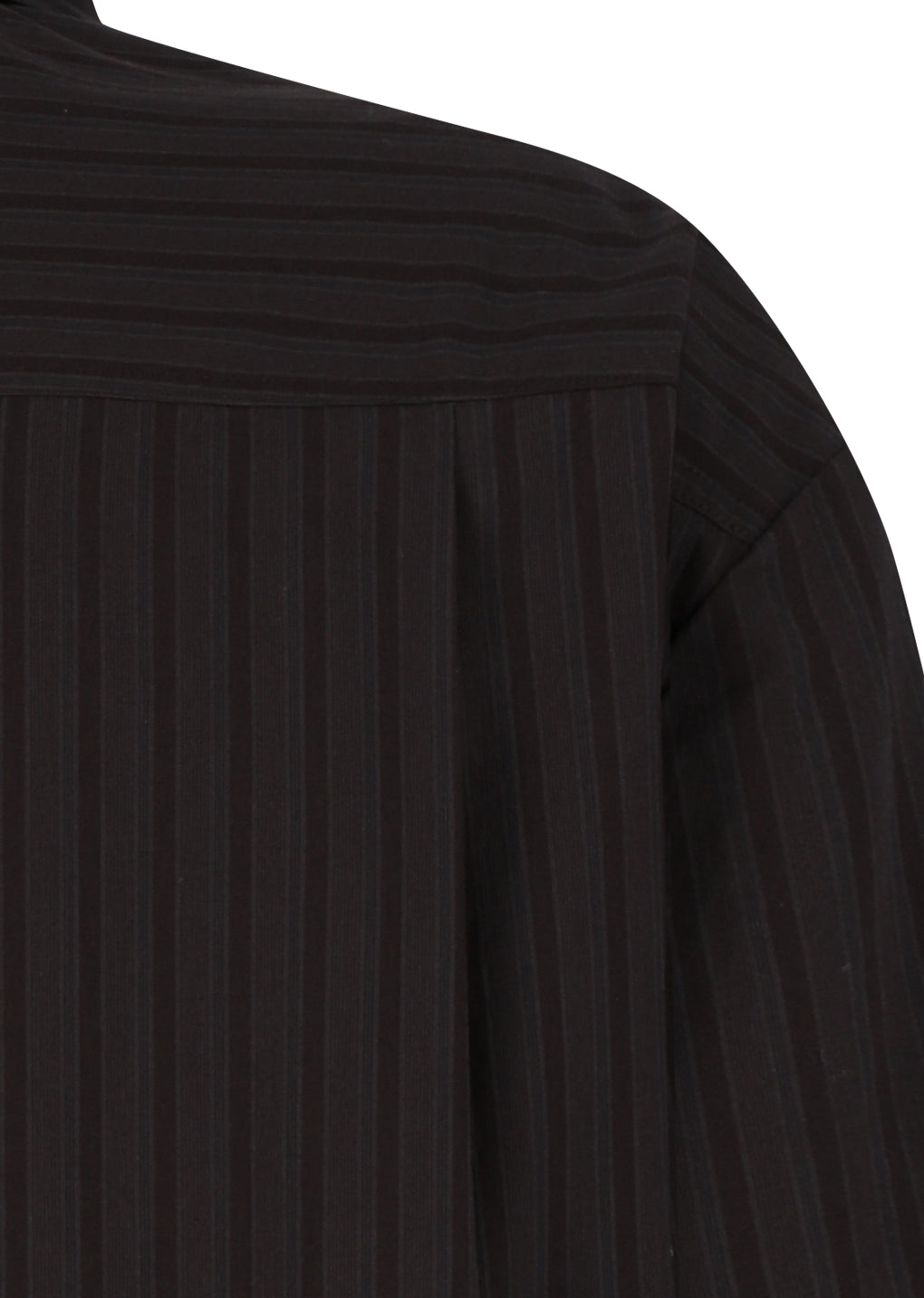 stripe square pocket oversized shirts, brown