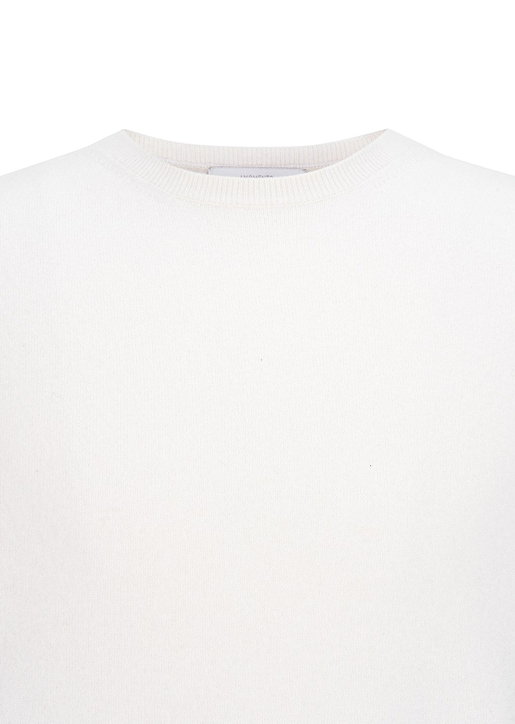 cashmere easy crewneck knit, ivory